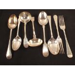 Various Georgian and other Silver cutlery