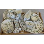 A large quantity of Wedgwood Wild Strawberry pattern dinner and tea service,