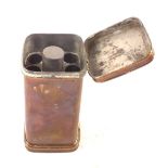 A 19th Century Copper travelling candle case