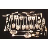 Various Georgian and other Silver cutlery