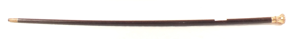 A gents walking cane with decorative metal grip - Image 3 of 3