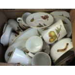 Various Royal Worcester Evesham china (two boxes)