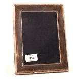 A Silver photo frame,