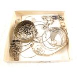 Various Silver and white metal jewellery