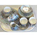 Three various tea sets (two trays)