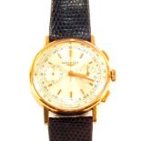 A boxed Longines gents wristwatch, 18ct Gold chronograph No.