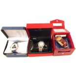 Three boxed gents wristwatches