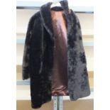 A lady's beaver lamb fur coat