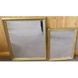 Five various gilt framed mirrors