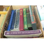 Various volumes of Folio Society