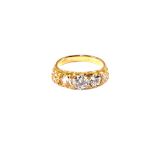 An 18ct Gold five stone Diamond ring, est total Diamond weight 2.
