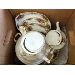 A large quantity of Royal Albert Old Country Roses china including tea and dinner set,