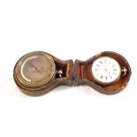 A 19th Century cased pocket barometer by E.