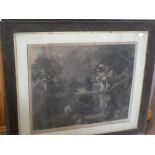 Two 18th Century Boydell Shakespearian prints plus two 19th Century prints