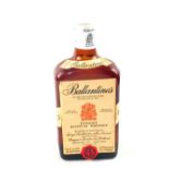 A bottle of Ballantines Whisky