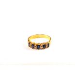 An 18ct Gold Sapphire and Diamond set ring