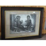 A pair of 19th Century caricature prints, One For His Nob and Rehearsing For The Million,