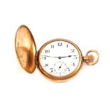 A 9ct Gold full Hunter pocket watch,