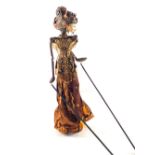 A Javanese stick puppet