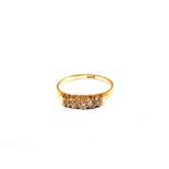 An 18ct Gold five stone Diamond ring