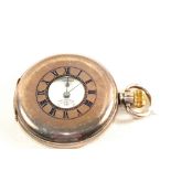 A Silver cased half Hunter pocket watch by Sir John Benett Ltd,