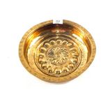 A 16th Century Nuremberg Brass alms bowl,