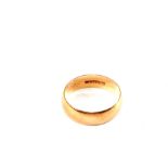 A 9ct Gold band ring,