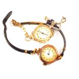 Two lady's 9ct Gold wristwatches