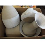 Five various Studio Pottery vases and bowls