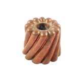 A Copper jelly mould of spiral form, marked N,