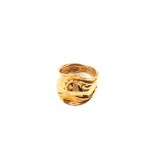 An unusual abstract design 9ct Gold ring,