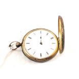 A French gents Silver key wind pocket watch, inner plate marked Schapement a Dupleau,