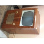 1950's TV cabinet with later analogue TV fitted