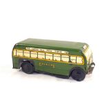 A Wells Brimtoy tin plate friction drive Greenline coach