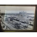 A 19th Century print of Newmarket Races plus various pictures of Old Time Great Yarmouth