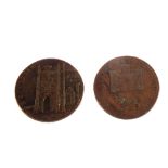 Two Copper tokens,