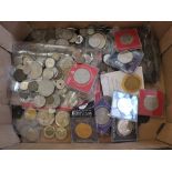 Various GB and world coinage including £24 in 2 and 5 pound pieces