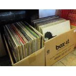 Two boxes of rock and pop LP's,