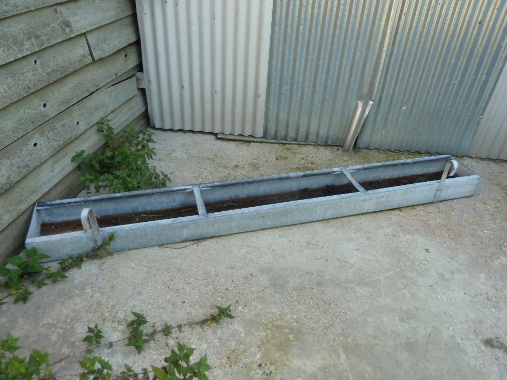 Hook on feed troughs, approx. 6. 5 at 6' one at 98" Stored near Beccles. No VAT on this item. - Image 3 of 3