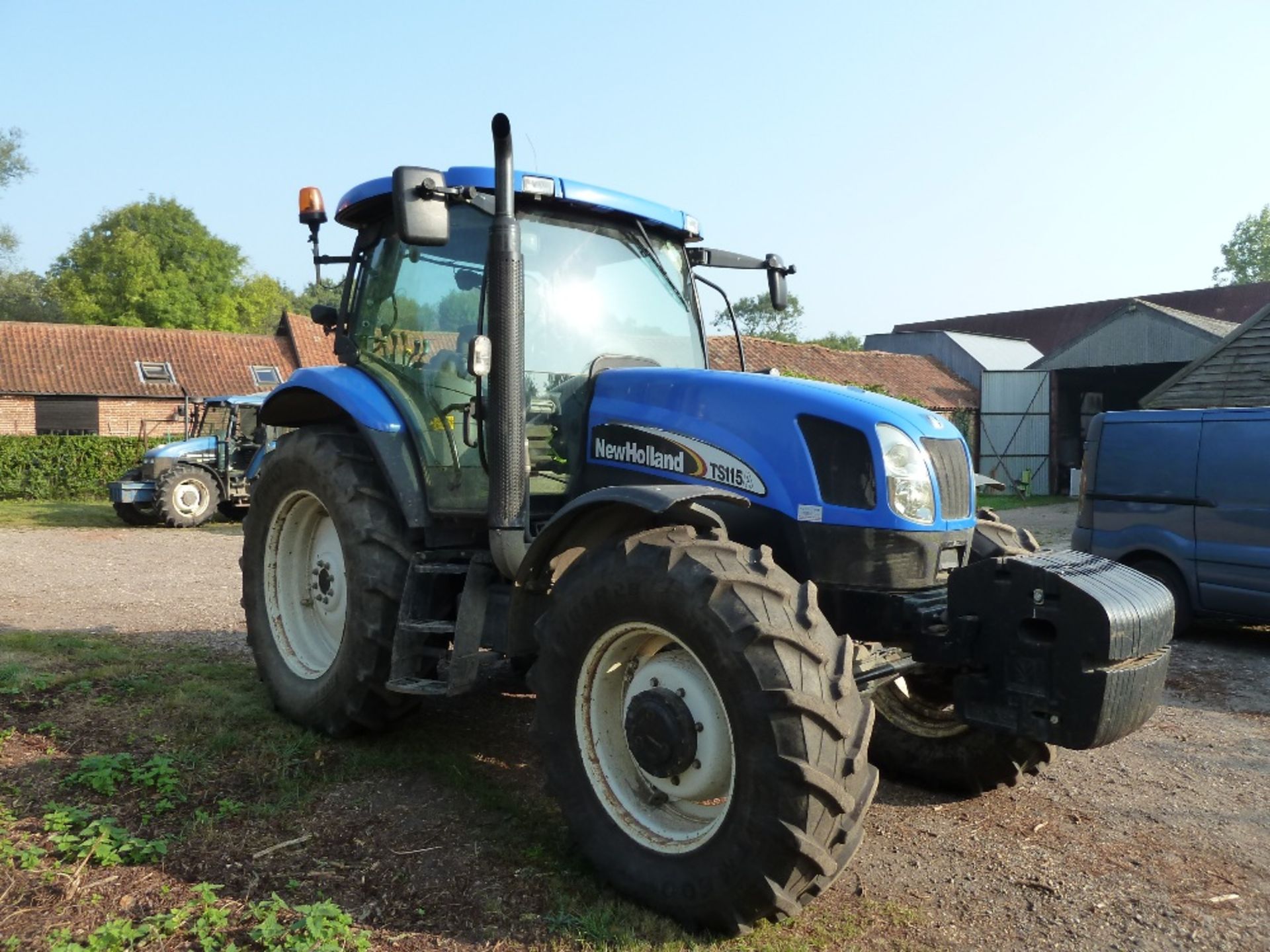 New Holland TS115A, ET04 TNL, front wafer weights x 18 45KG, 3,017 hrs, creeper box 40K, 1 owner, - Image 2 of 10