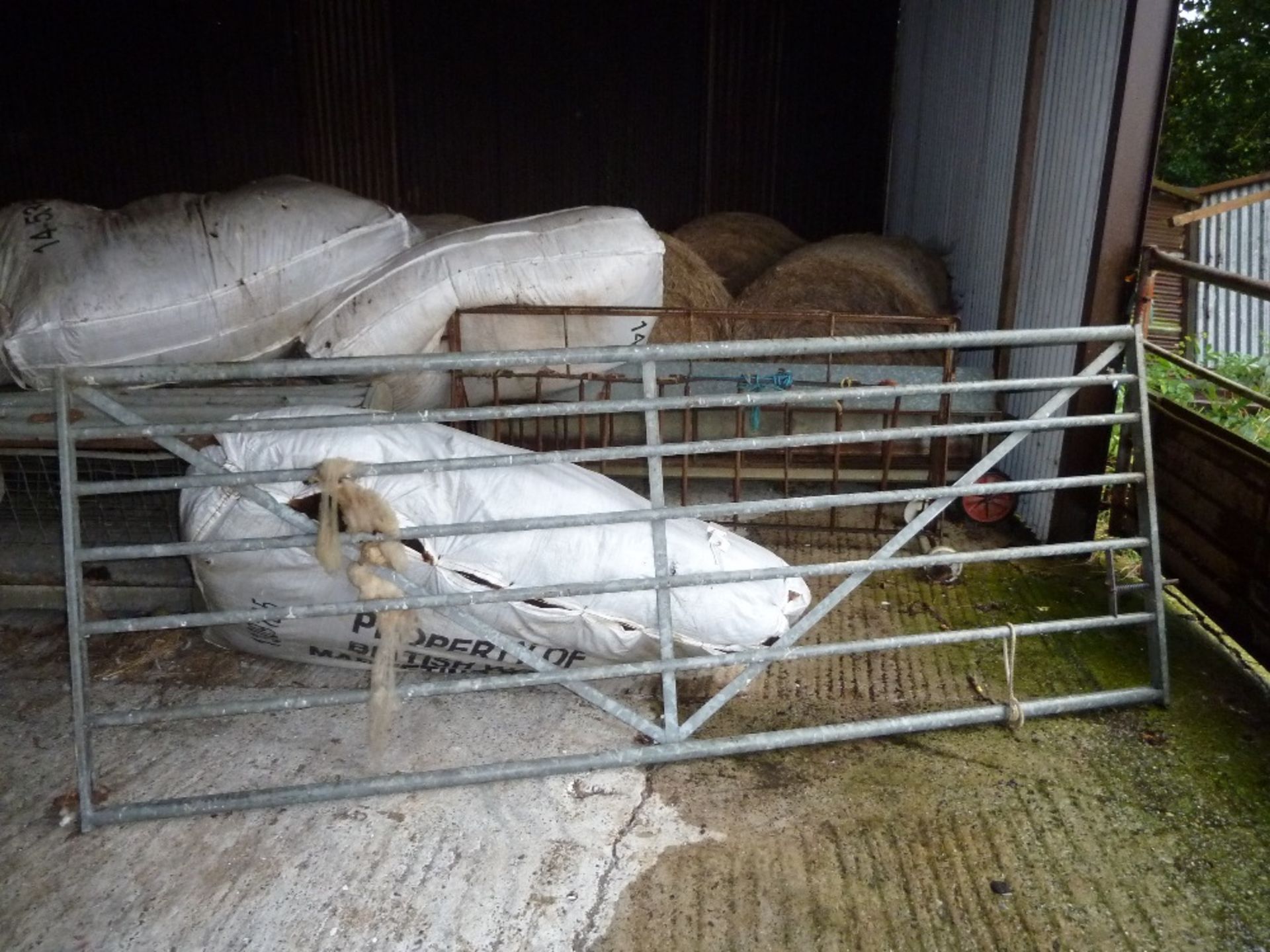 10' Galvanised field gate. Stored near Beccles. No VAT on this item.