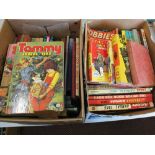Various childrens annuals including Catweasel, Dick Barton etc,