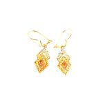 A pair of continental Gold drop earrings