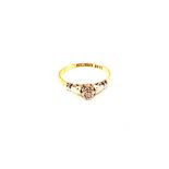 An 18ct Gold solitaire Diamond ring,