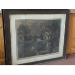 Two 18th Century Boydell Shakespearian prints plus two 19th Century prints