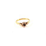 A 9ct Gold Sapphire and Diamond ring,