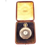 A Silver cased gent half Hunter pocket watch