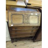 A 1920's bureau bookcase (no top)