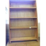 A Pine open four shelf bookcase