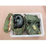 An S10 respirator with bag and accessories,